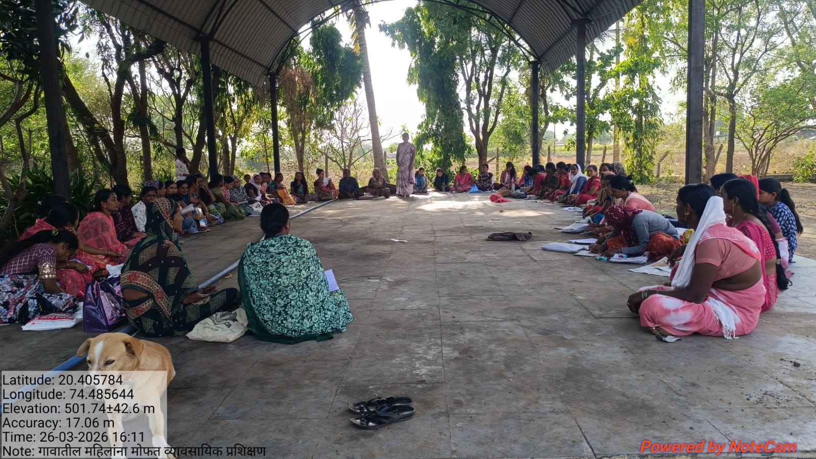 गावातील महिलांना मोफत व्यावसायिक प्रशिक्षण देण्यात आले